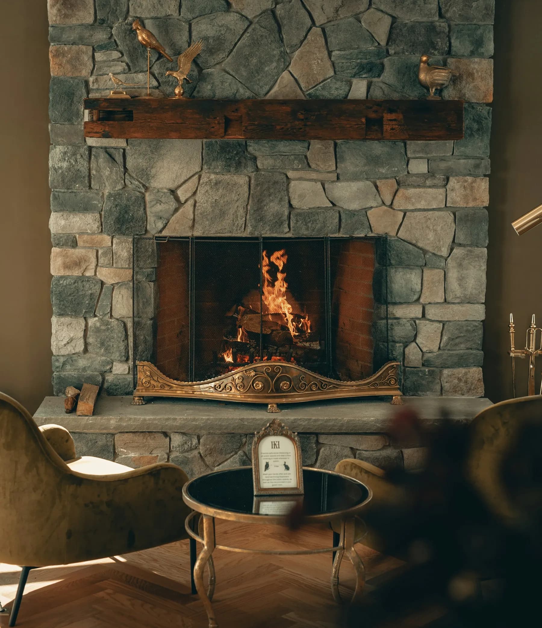 Custom brick fireplace and hearth by MCG Top Masonry in Southern California